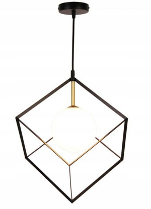 Nowoczesna Industrialna Lampa Wisząca Czarno-złota