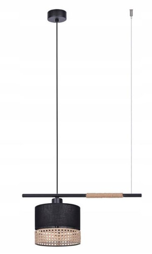 Lampa Sufitowa Wisząca Nad Stół Abażur Boho Rattan