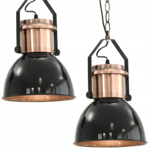 Wyprzedaż = Lampa Wisząca Industrialna Metal 2 Szt