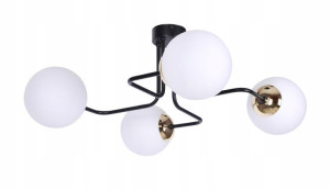 Lampa Sufitowa Do Salonu Sypialni = 4 Szklane Kule