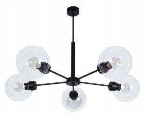 Lampa Sufitowa Industrialna Do Kuchni Salonu Czerń