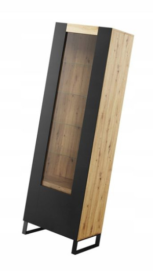 Witryna Szklana Oświetlenie Led Na Nóżkach Loft