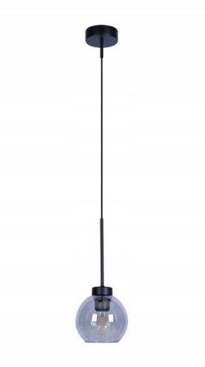 Lampa Wisząca Ze Szklanym Kloszem Regulowana Loft