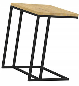 Dębowy Stolik Pomocniczy Pod Laptopa =industrialny