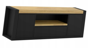 Dębowa Komoda Rtv Industrialna Loft === Do Salonu