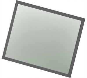 Lustro Łazienkowe Prostokąt 50x60cm Rama Szary Mat