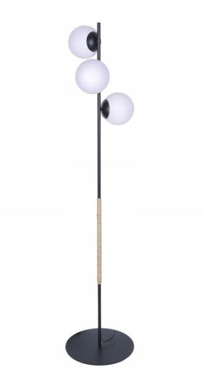 Lampa Stojąca Podłogowa Ze Szklanymi Kloszami Boho