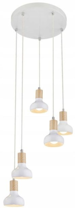 Nowoczesna Lampa Wisząca Nad Wyspę Kuchenną Biała
