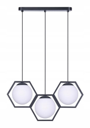 Lampa Wisząca Nad Stół Wyspę Geometryczna Szklana