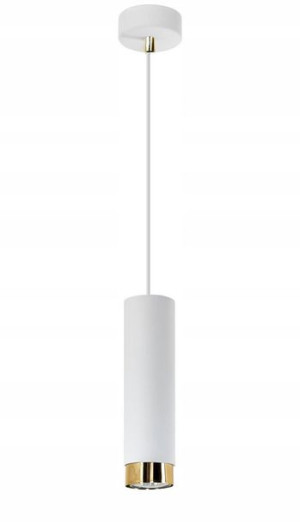 Lampa Wisząca Tuba Nad Wyspę Kuchenną Barek Biała