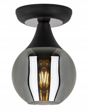 Lampa Sufitowa Kuchenna Szklana Okrągła Nowoczesna