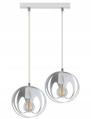 Lampa Wisząca Nad Stół Industrialna Podwójna Metal