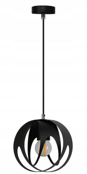 Lampa Wisząca Nad Wyspę Kuchenną Loftowa == Czarna