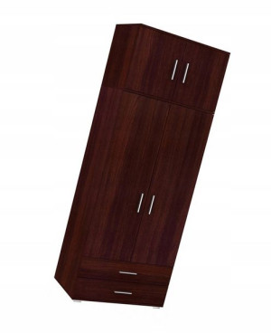 Szafa Z Nadstawką Półki Drążek Pojemna Wenge 80cm
