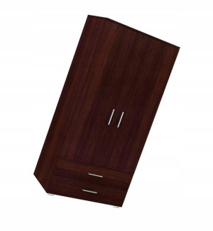 Szafa Uchylne Drzwi Dwie Szuflady Półki Wenge 80cm