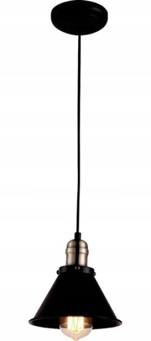 Żyrandol Lampa Wisząca Nad Wyspę Stół Loft Czarna