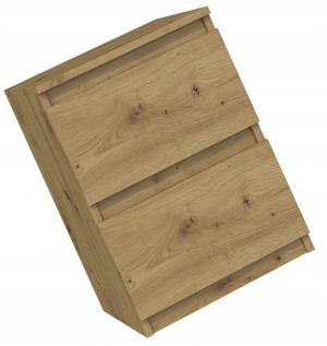 Szafka Nocna Do Sypialni = 2 Szuflady Dąb Artisan