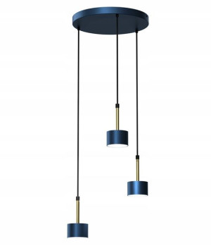Wisząca Lampa Do Jadalni Salonu Niebiesko-złota