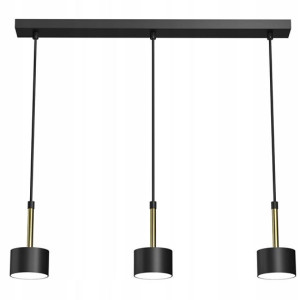 Wisząca Lampa Do Salonu Abażury == Czarno-złota