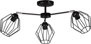 Lampa Sufitowa Druciana Potrójna Industrialna Loft