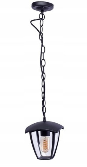 Lampa Zewnętrzna Wisząca Długa Do Ogrodu Czarna