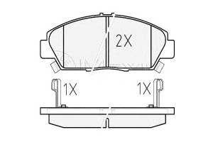 Klocki Hamulcowe Honda Przód Accord Hr-v Legend 91