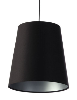 Czarna Lampa Wisząca Nad Stół Z Abażurem == Stożek