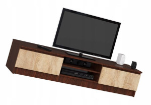 Szafka Komoda Rtv 160 Cm Uchylne Drzwiczki = Półki