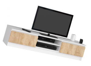 Skandynawska Szafka Rtv 160cm = Uchylne Drzwiczki