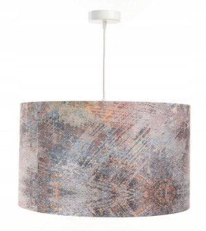 Lampa Wisząca Walec Z Nadrukiem Nowoczesna = Salon