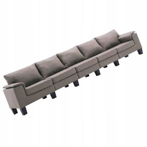 5-osobowa Sofa, Podłokietniki I Poduszki === Taupe