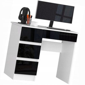 Biurko Komputerowe == Laptop Z 4 Szufladami Połysk