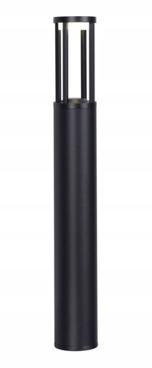 Lampa Ogrodowa Led Słupek Wolnostojąca Czarna 80cm