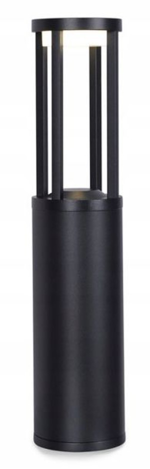 Lampa Ogrodowa Led Nowoczesna Słupek Czarna 50 Cm