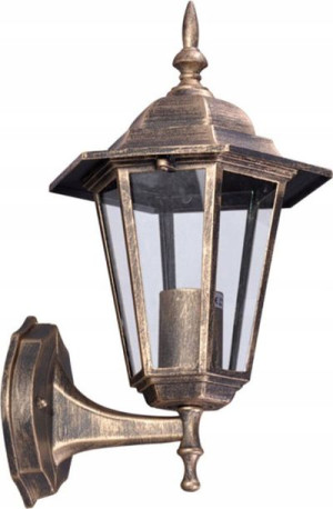 Lampa Zewnętrzna Elewacyjna Na Dom = Kinkiet Złoty