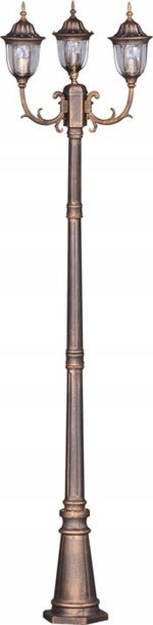 Lampa Ogrodowa Wysoka Zewnętrzna Potrójna Latarnia