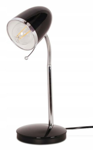 Lampka Biurkowa Do Pokoju Dziecięcego Czarna Metal