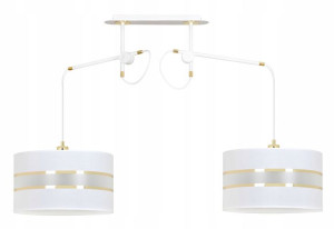 Lampa Nad Stół ==== Nowoczesna Podwójna Z Abażurem