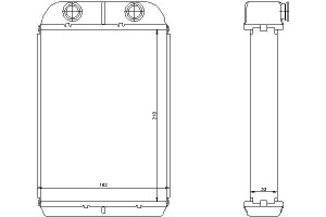 Nagrzewnica (210x162x33) Fiat Bravo Ii Stilo 1.2-2