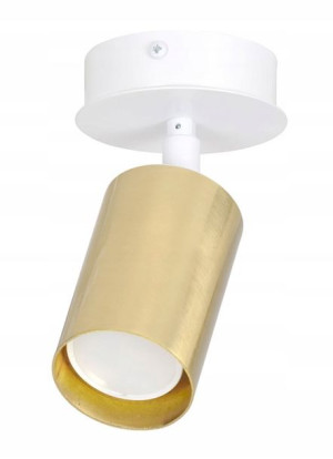 Lampa Sufitowa Spot === Reflektor Pojedynczy Złoty