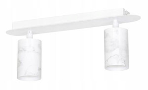 Nowoczesna Lampa Sufitowa Marmur Czarna Reflektor