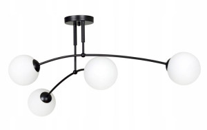 Nowoczesna Lampa Sufitowa Loftowa == Szklany Klosz