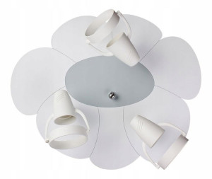 Lampa Sufitowa Plafon Dziecięcy Kwiatek ==== Biały