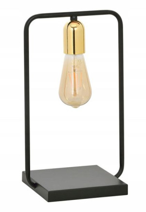 Lampka Nocna Loftowa Nowoczesna Druciana == Czarna