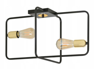 Lampa Sufitowa Nowoczesna Loftowa Czarna Do Biura