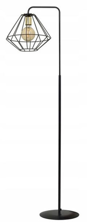 Lampa Podłogowa Czarna Nowoczesna = Industruialna