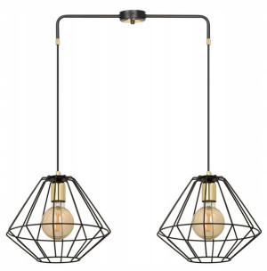 Lampa Wisząca Podwójna Nowoczesna Loftowa Druciana