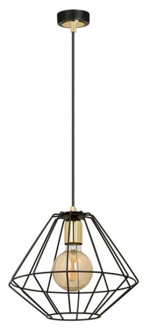 Lampa Wisząca Druciana Pojedyncza Loft Do Sypialni