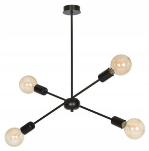 Lampa Wisząca Loftowa Nowoczesna Żarówki == Czarna