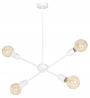 Industrialna Lampa Wisząca Żarówki Loftowa = Biała